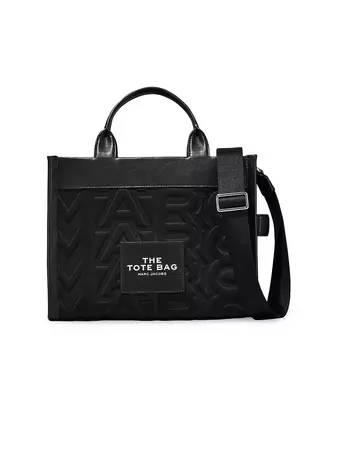 Shop Marc Jacobs The Medium Monogram Neoprene Tote Bag | Saks Fifth Avenue