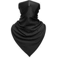silk bandana mask black - Google Search