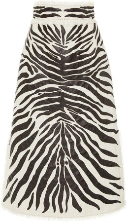 Dolce & Gabbana High-Rise Zebra Pencil Skirt Size: 38