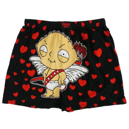 Family Guy - Black Valentine's Day Boxers