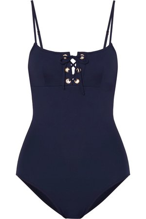 Melissa Odabash | Cyprus lace-up swimsuit | NET-A-PORTER.COM
