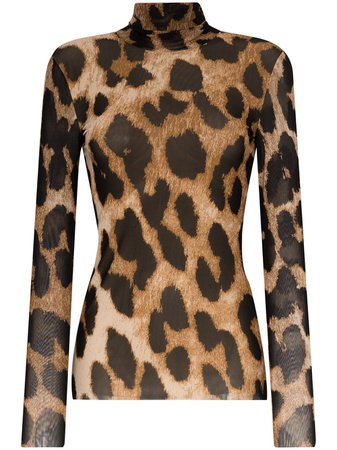 GANNI Leopard Print Shirt - Farfetch