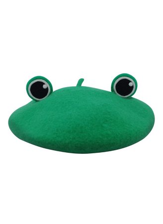 froggie frog beret green png hat