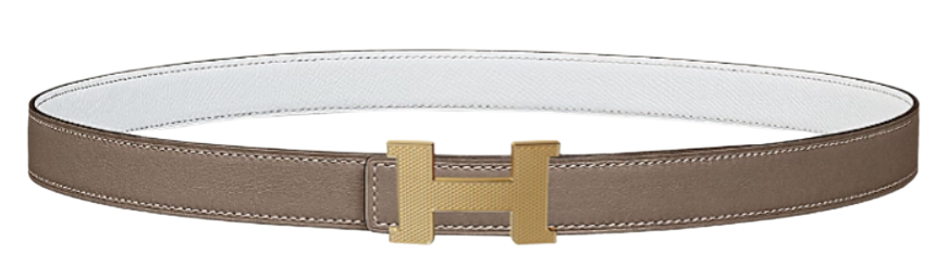 Hermes Mini Constance Guillochee belt buckle & Reversible leather strap 24 mm