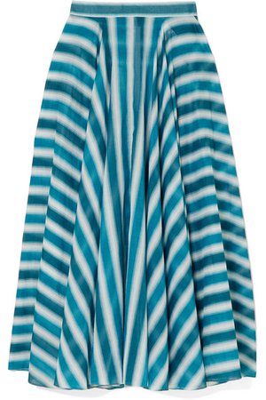 Alaïa | Striped cotton-voile skirt | NET-A-PORTER.COM