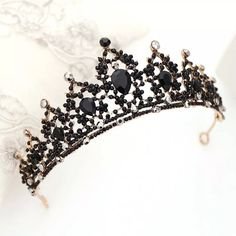 black floral tiara