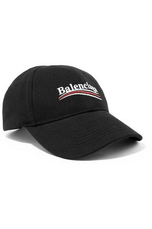Balenciaga | Embroidered cotton-twill baseball cap | NET-A-PORTER.COM