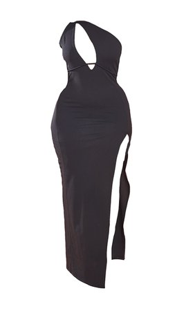 Plus Black Cut Out Maxi Dress | Plus Size | PrettyLittleThing USA