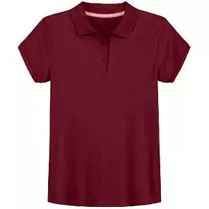 burgundy uniform shirt