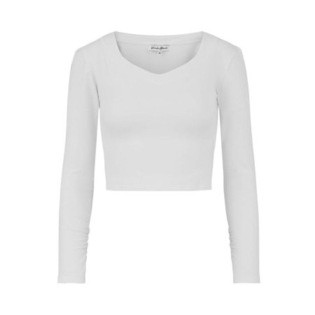 Talia Recycled Crop Top - White | GUARDI | Wolf & Badger