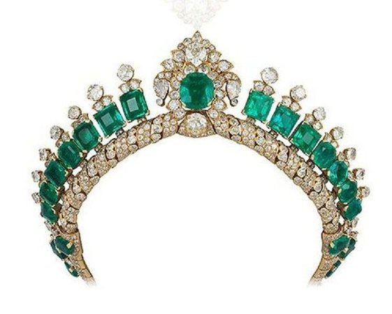 Emerald & Diamond Tiara