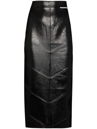 Shop Aleksandre Akhalkatsishvili high-waisted panelled midi skirt with Express Delivery - FARFETCH