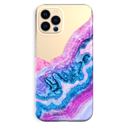 Geode Glitter Clear iPhone Case – VelvetCaviar.com
