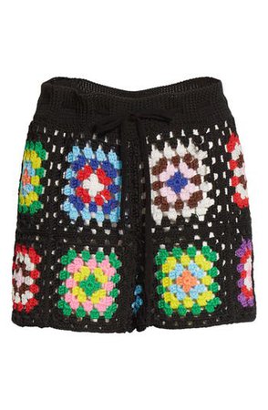 MONSE Granny Square Crochet Shorts | Nordstrom