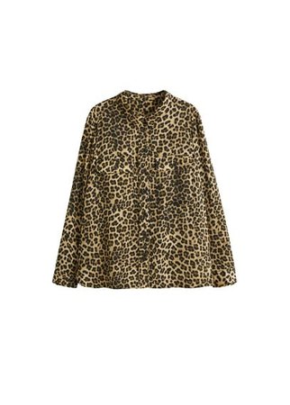 Violeta BY MANGO Leopard print shirt