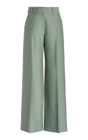 The Marlowe Wool And Silk Blend Trouser By Interior | Moda Operandi