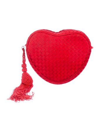 Bottega Veneta Vintage Intrecciato Heart Clutch - Handbags - BOT65275 | The RealReal