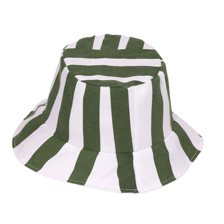 green and white striped bucket hat Philza