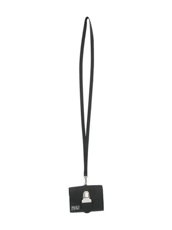 Shop black MM6 Maison Margiela push-lock necklace keyring with Express Delivery - Farfetch