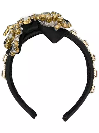 Dolce & Gabbana Crystal Embellished Head Band - Farfetch