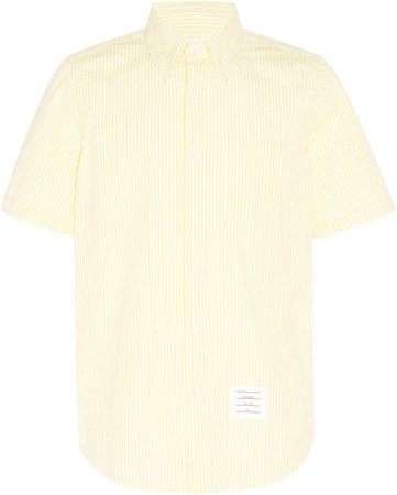 Short Sleeve Cotton Button-Down Shirt