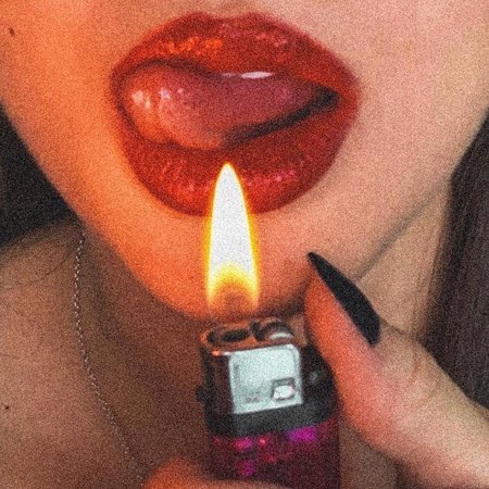 aesthetic girl—flame