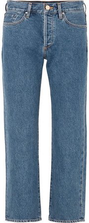 The Relaxed Mid-rise Straight-leg Jeans - Indigo