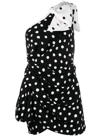 Saint Laurent one-shoulder Bow Mini Dress - Farfetch