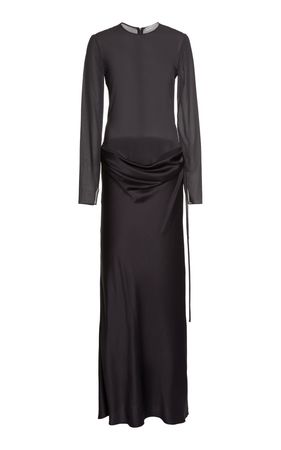 Layered Look Cutout Silk Maxi Dress By Christopher Esber | Moda Operandi