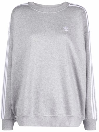 Adidas Adicolor oversized-fit Cotton Sweatshirt - Farfetch