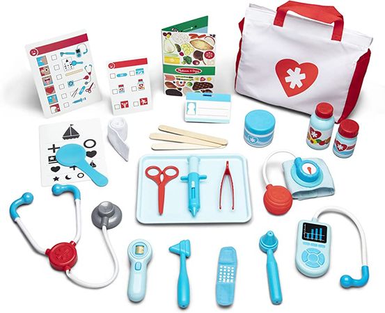 Amazon.com: Melissa & Doug Get Well Doctor’s Kit Play Set – 25 Toy Pieces - Doctor Role Play Set, Doctor Kit For Toddlers And Kids Ages 3+ : Toys & Games