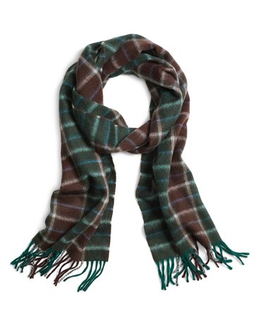 Men's Two-Color Plaid Scarf | Brooks Brothers