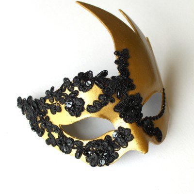 luxury black&gold mask