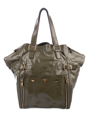 Yves Saint Laurent Patent Leather Downtown Tote - Handbags - YVE100463 | The RealReal