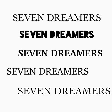 DO NOT USE!!! Seven Dreamers Fonts