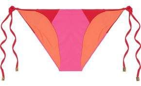 Heidi Klum Swim Savannah Sunset Low-rise Color-block Bikini Briefs
