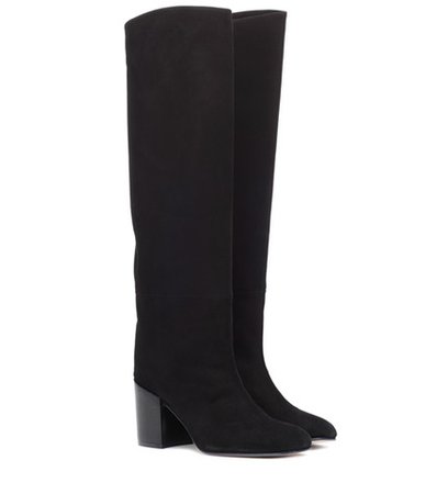 Tubo suede knee-high boots