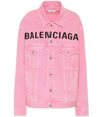 Balenciaga - Logo denim jacket | Mytheresa