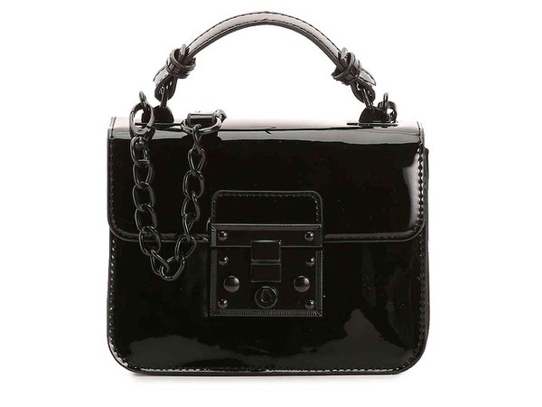 black patent purse