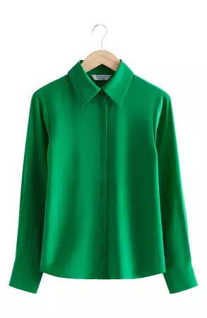 & Other Stories Long Sleeve Silk Blouse | Nordstrom