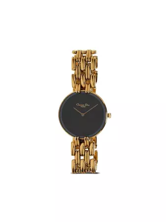 Dior 1990-2000s pre-owned Bagheera Black Moon Horloge - Farfetch