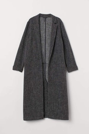 Knee-length Coat - Gray