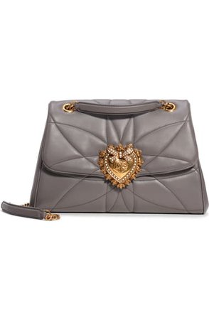Dolce&Gabbana Large Devotion Leather Shoulder Bag | Nordstrom