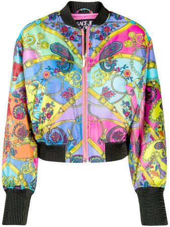 Versace Jeans Couture Paisley Fantasy Print Bomber Jacket - Farfetch