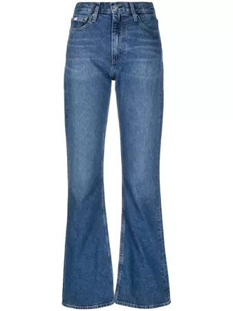 Calvin Klein Jeans logo-patch Bootcut Jeans - Farfetch