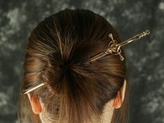 sword hair stick bun