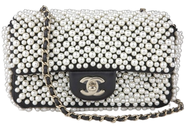 Chanel Pearl On Flap Bag