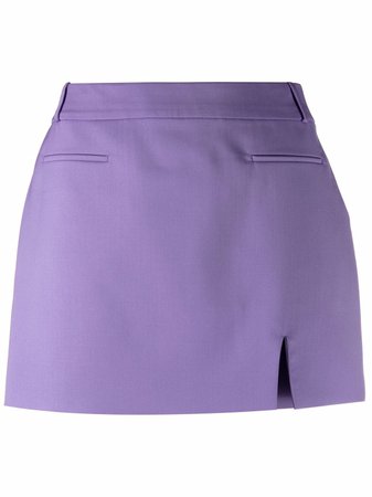 The Attico slit-detail Tailored Mini Skirt - Farfetch