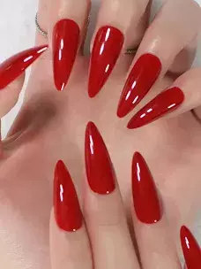 red stiletto nails - Google Search