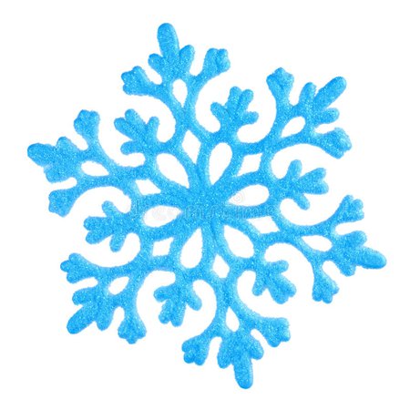 Studio Close-up Of A Bright Blue Snowflake Ornament Stock Photo - Image of background, cool: 63929810